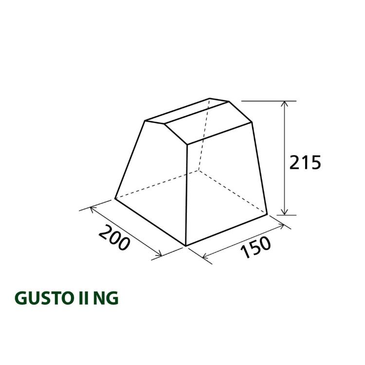 Kuhinjski šotor Brunner GUSTO II 0425996N.C30, 150 x 200 c, moder