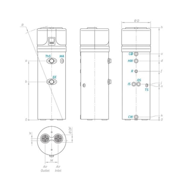 TESY HPWH 2.1 FS 260 U02,