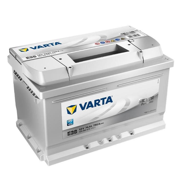 Akumulator Varta Silver Dynamic 12V 74Ah 750A D+ E38