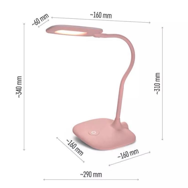 Namizna LED svetilka STELLA, roza