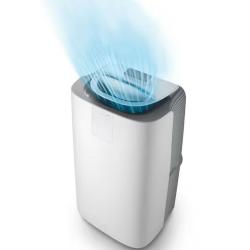 De’Longhi PAC AP130i prenosna klimatska naprava z usmerjenim izpihom hladnega zraka navzgor za hitro in učinkovito hlajenje prostora