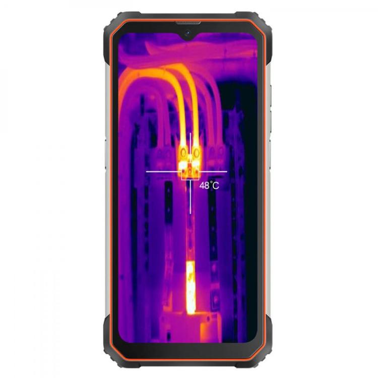 Pametni robustni telefon Blackview BL8800 PRO, 8 GB + 128 GB, oranžen