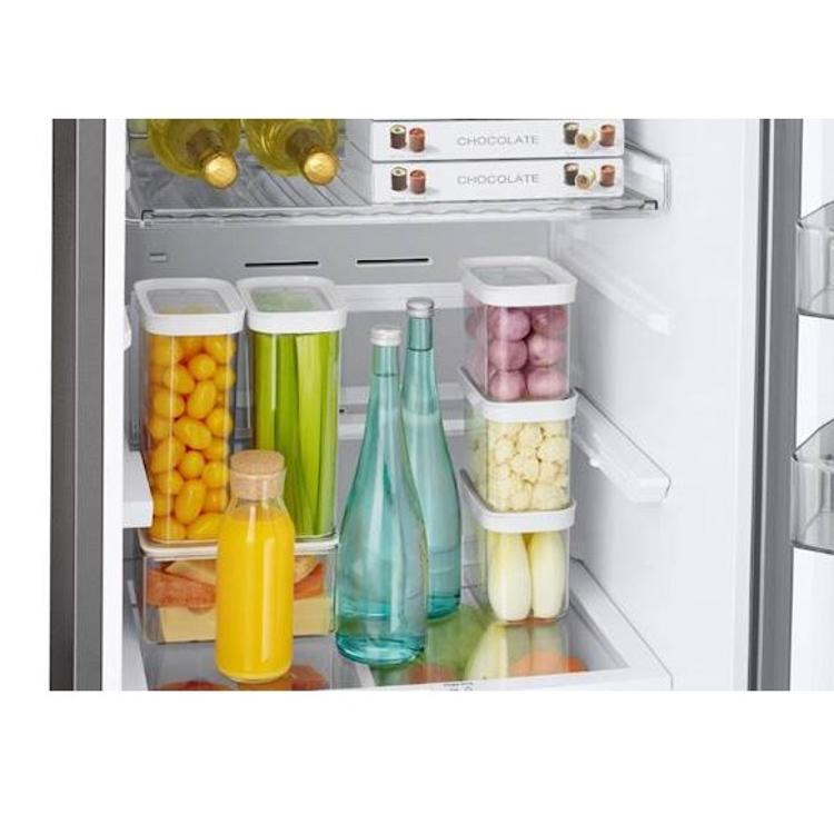 Hladilnik z zamrzovalnikom Samsung Bespoke RB38C7B6CB1/EF Wi-Fi, 390 l, C, 203 cm, črna