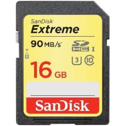 Spominska kartica SanDisk SDHC 16 GB Extreme, UHS-I U3, V30