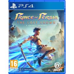 Igra Prince of Persia: The Lost Crown za PlayStation 4 v fizični embalaži, z akcijskim prizorom glavnega junaka in oznako PEGI 16.