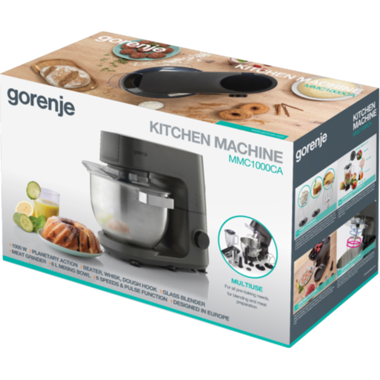 Kuhinjski robot Gorenje MMC1000CA, 1000 W, črn
