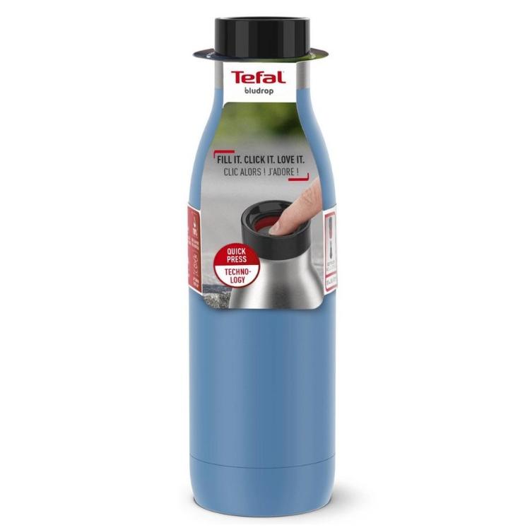 Steklenica termo Tefal Bludrop N3110310, 0,5 l, modra
