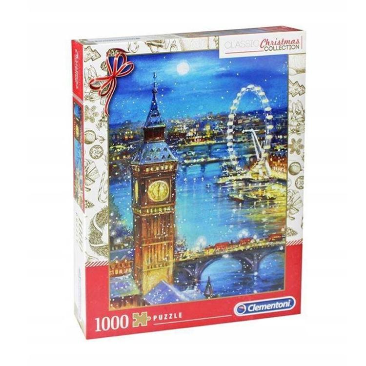 Sestavljanka Clementoni High Quality Collection- Snow Flakes On The Big Ben 39319, 1000 kosov
