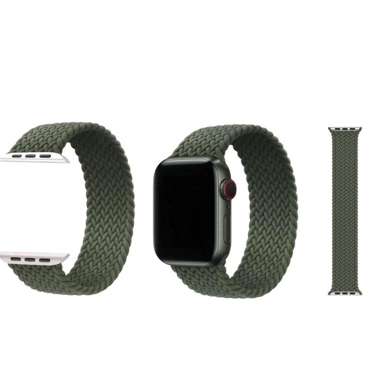 Najlonski pašček Chic (vel.S) za Apple Watch (42/44/45 mm), zelen, dolžina 15 cm_1