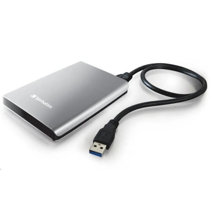 Prenosni zunanji trdi disk Verbatim Store'n'Go 2TB, USB 3.0, 2,5", srebrna