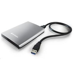 Prenosni zunanji trdi disk Verbatim Store'n'Go 2TB, USB 3.0, 2,5", srebrna