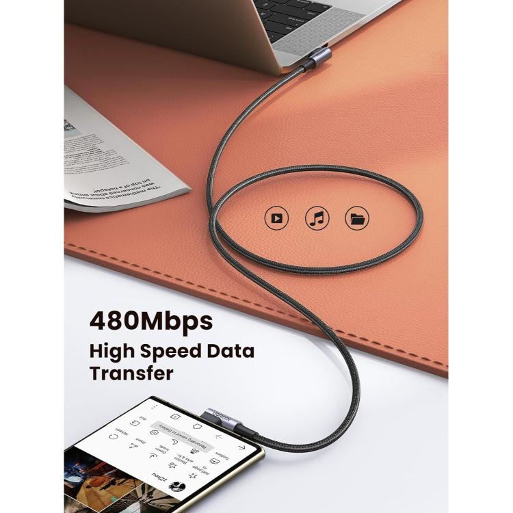Kabel omogoča prenos podatkov s hitrostjo do 480 Mb/s za hitro sinhronizacijo datotek med napravami.