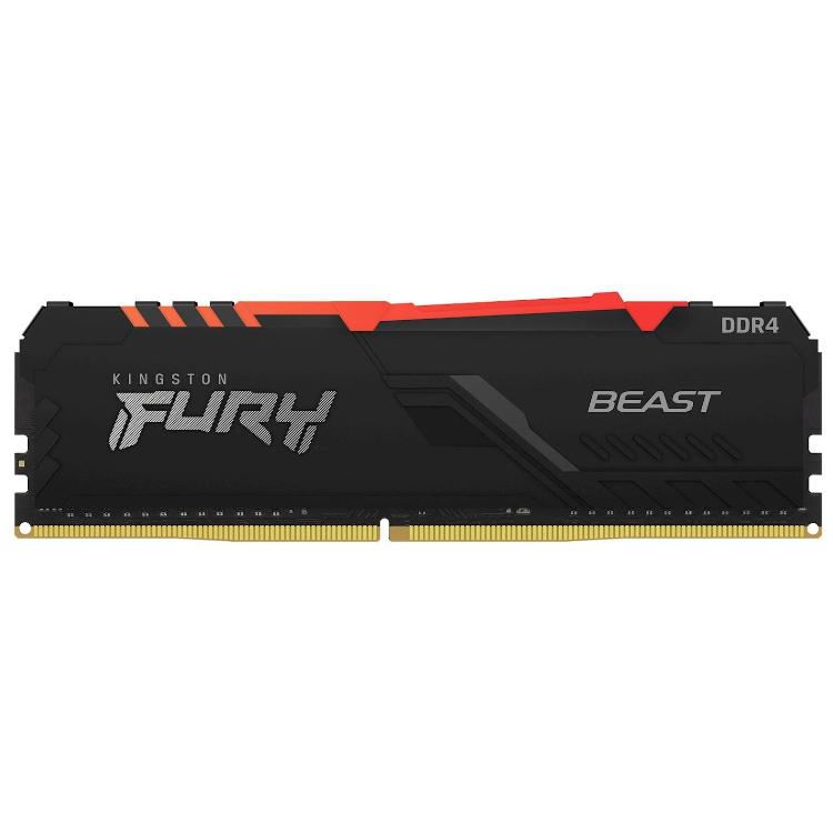 Pomnilnik RAM FURY Beast RGB, DDR4, 16GB, 3200MHz, kit 2x8GB, CL16