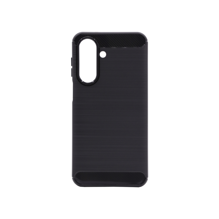 Gumiran ovitek (TPU) za Samsung Galaxy A27 5G v črni izvedbi A-Type združuje robustno zaščito, eleganten brušen videz in ojačane robove, ki učinkovito varujejo telefon pred udarci, praskami ter vsakodnevno obrabo.