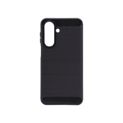 Gumiran ovitek (TPU) za Samsung Galaxy A27 5G v črni izvedbi A-Type združuje robustno zaščito, eleganten brušen videz in ojačane robove, ki učinkovito varujejo telefon pred udarci, praskami ter vsakodnevno obrabo.