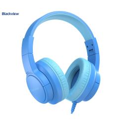Blackview LINK 1 Kids slušalke, modre, oblazinjen naglavni trak, mehke ušesne blazinice, žična povezava, otroška zasnova.