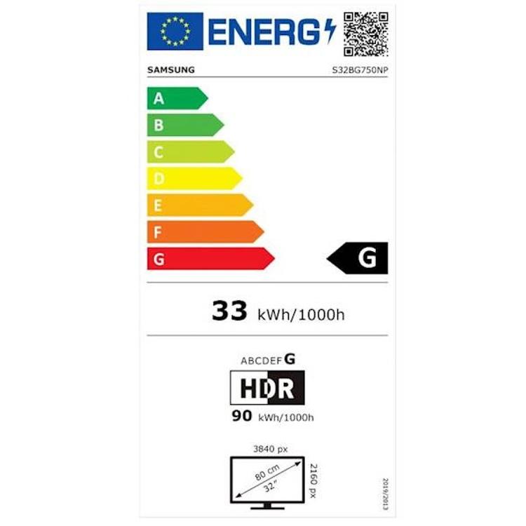Monitor Samsung S32BG750NP, 32'', VA, 16:9, 3840 x 2160, DP, HDMI, USB-hub