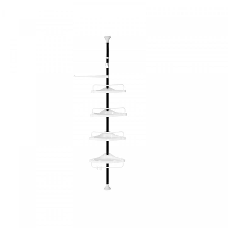 Kotno stojalo s policami za kopalnice SONGMICS BCB02SW, 95-300 cm