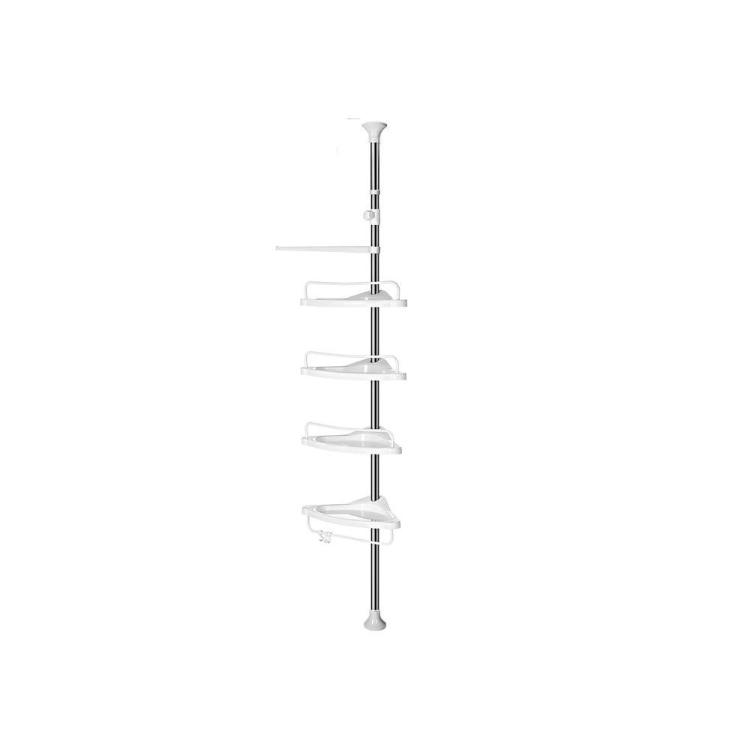 Kotno stojalo s policami za kopalnice SONGMICS BCB02SW, 95-300 cm