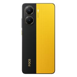 POCO x7 pro 5G pametni telefon s črno rumenim ohišjem, dvojnima kamerama in velikim zaslonom