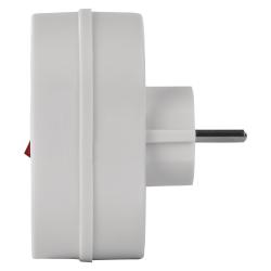 Razdelilec 2× schuko s stikalom