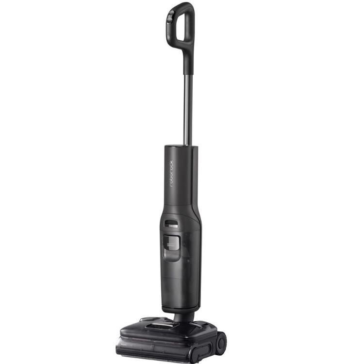 Pokončni mokro-suhi sesalnik Roborock F25 Ultra z ergonomskim ročajem in kompaktno zasnovo za sesanje ter pomivanje tal.