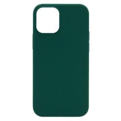 Silikonski ovitek (liquid silicone) za Apple iPhone 12 Mini, mehak, temno zelena