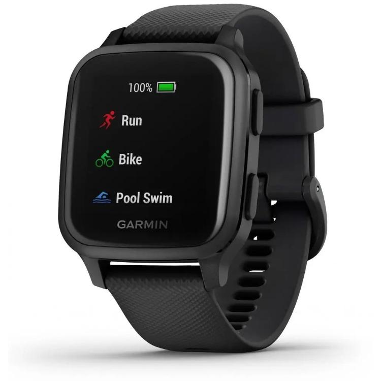 Pametna ura Garmin Venu Sq Music, črna