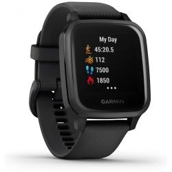 Pametna ura Garmin Venu Sq Music, črna