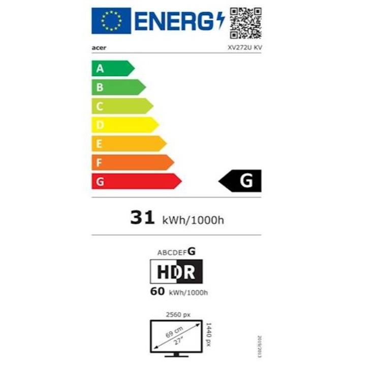 Monitor Acer Nitro VG271UM3bmiipx 68,58 cm (27"), QHD IPS, 16:9, 1ms