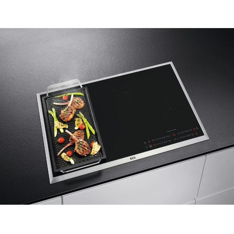 Indukcijska kuhalna plošča AEG IKE84471XB, inox rob
