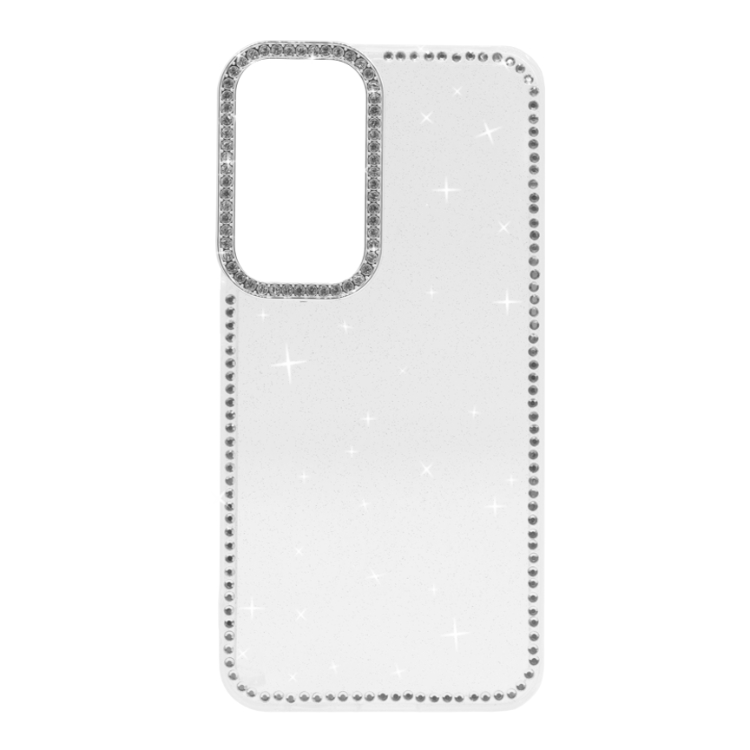 Prozoren TPU ovitek za Samsung Galaxy S26 FE z bleščečimi kristalnimi robovi in dodatno zašč