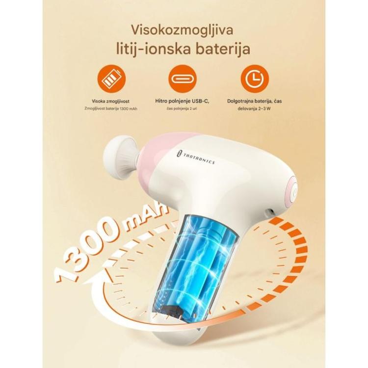 Masažna mini pištola TAOTRONICS pink