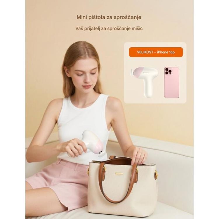 Masažna mini pištola TAOTRONICS pink