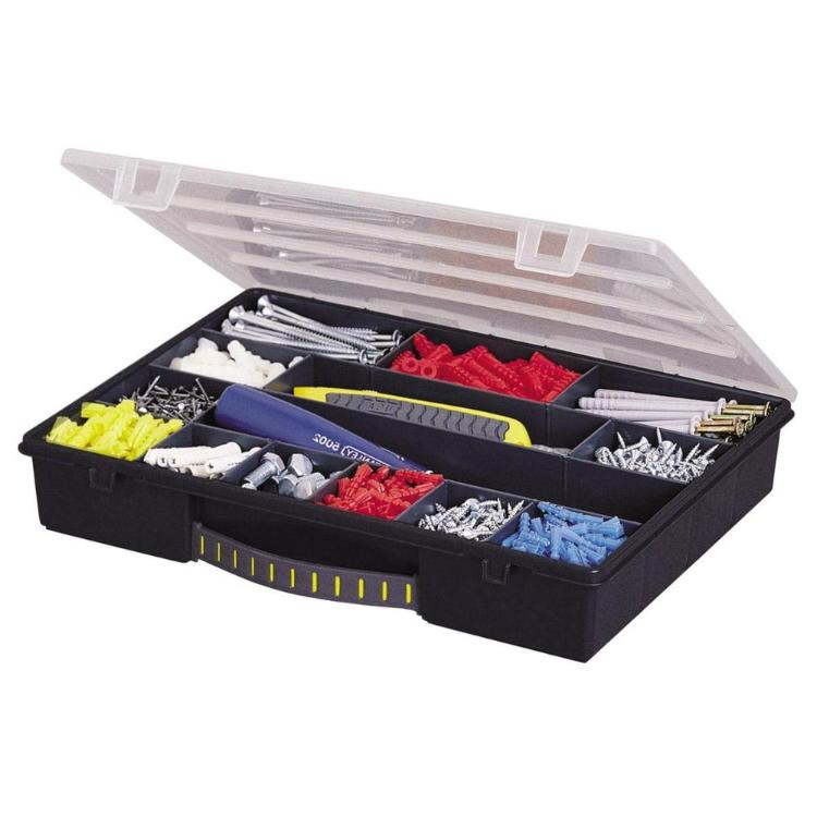 Organizator orodja Stanley, 34 x 26 x 5,7 cm, 14 predalov