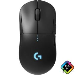 Brezžična miška Logitech G PRO HERO, RGB, gaming, črna