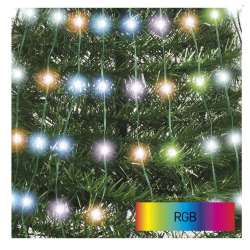 LED božična jelka s svetlobno verigo in zvezdo, 1,5 m, notranja, časovnik_8