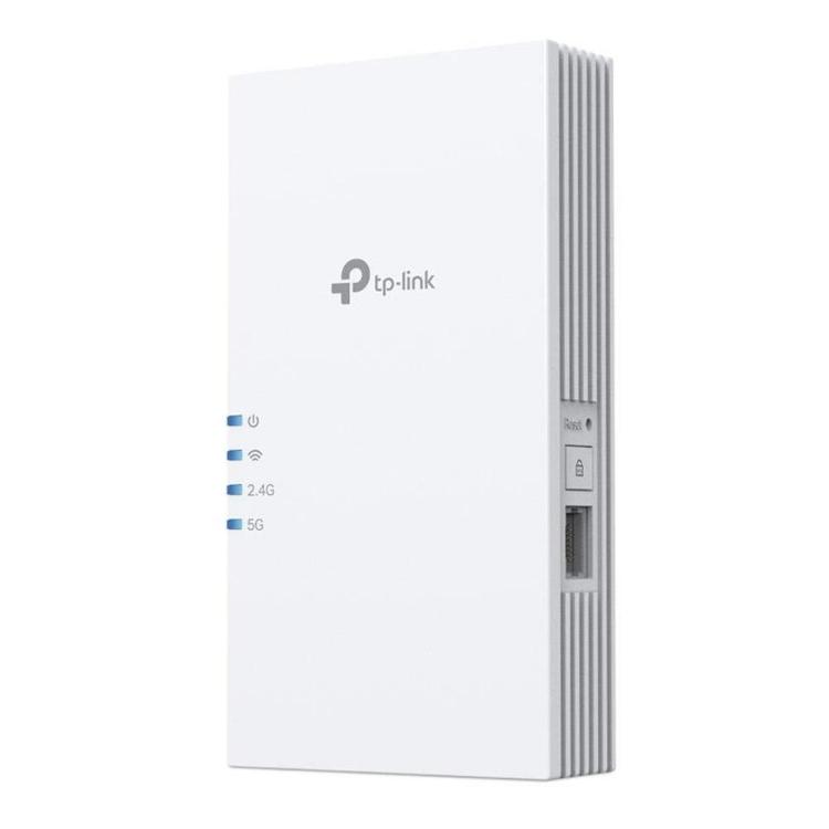 Wi‑Fi 7 ojačevalnik signala TP-Link RE220BE z dvopasovno povezljivostjo in hitrostmi do 3,6 Gb/s učinkovito razširi brezžično omrežje ter izboljša pokritost v celotnem domu ali pisarni.