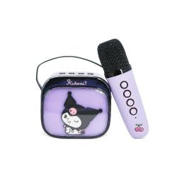 Prenosni zvočnik z brezžičnim mikrofonom, lučkami RGB LED in Bluetooth 5.3., karaoke