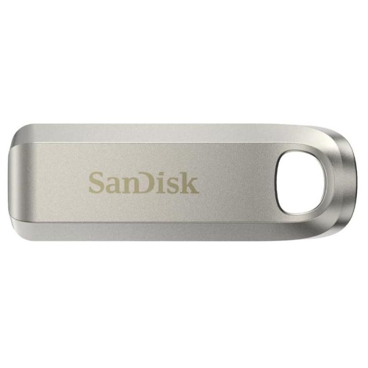 USB-C ključ SanDisk Ultra Luxe 64 GB, 3.2 Gen1, 400 MB/s, srebrna