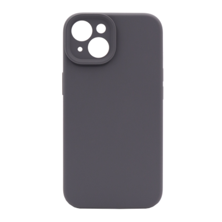 Silikonski ovitek (liquid silicone) za Apple iPhone 15 Plus, Soft, temno siva