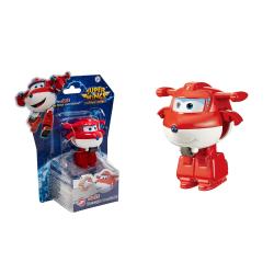 Transformirajoča figura Jett iz Super Wings Electric Heroes, ki se iz letala spremeni v robota, primerna za otroke 3+.