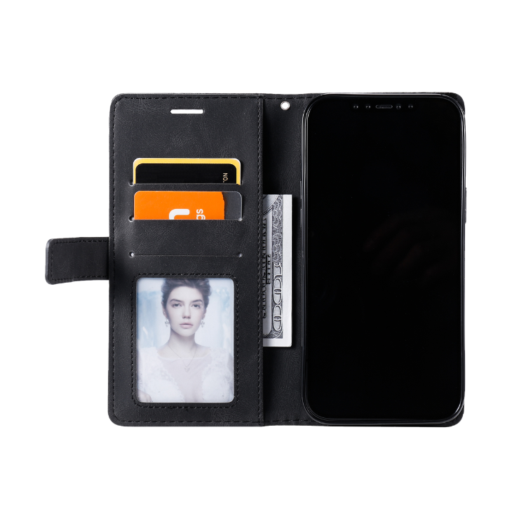 Preklopna torbica (WLGO-Lines) za Xiaomi 14T Pro, črna