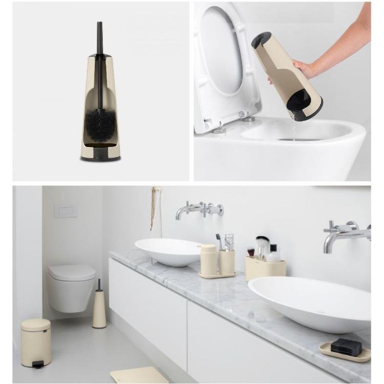 WC ščetka in stojalo Brabantia, bež