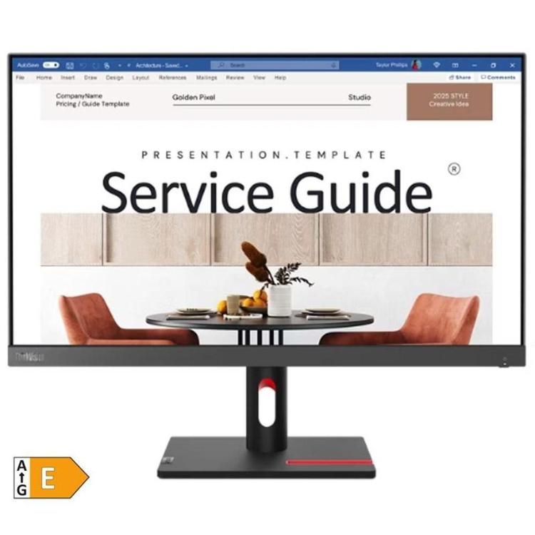 Monitor LENOVO ThinkVision S24i-30 60,45cm (24") FHD IPS 100Hz HDMI/VGA