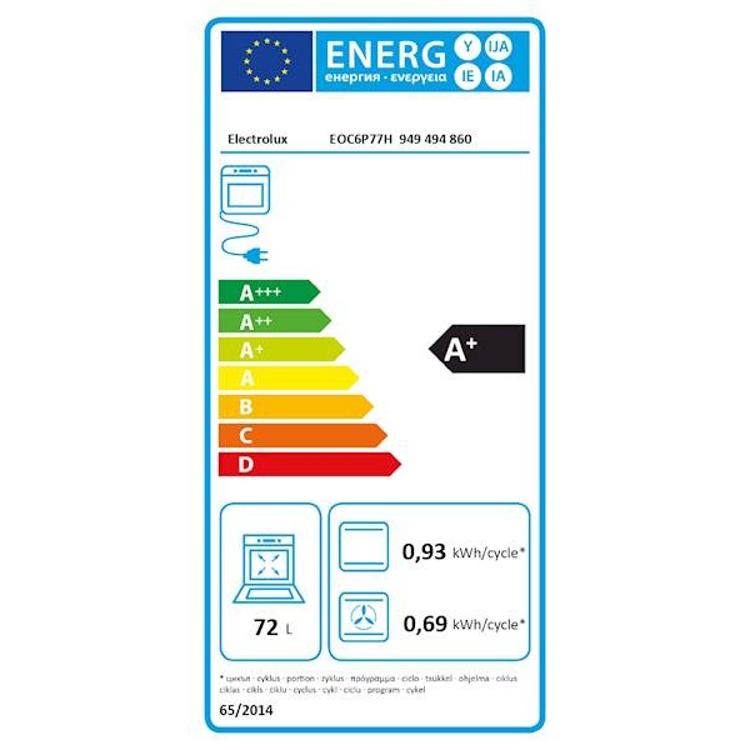 Vgradna pečica Electrolux EOC6P77H, piroliza, dodatek pare, 60 cm