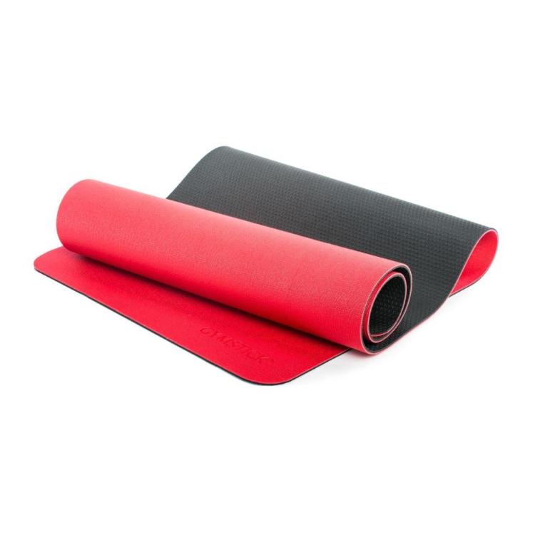 Blazina za vadbo pro yoga mat, red/black, Gymstick