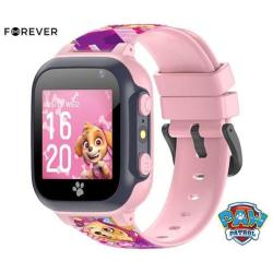 Otroška pametna ura Forever KW-60 Paw Patrol Sila - Sky, 1.44" zaslon, LBS, roza