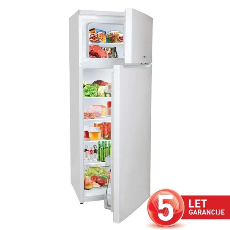 Hladilnik z zamrzovalnikom VOX KG 2800 F, 243 l, bela