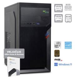 Računalnik PCPLUS E-machine i5-11400 / 16GB RAM / 512GB NVMe SSD / Win 11 Pro